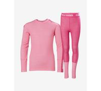 Completo Helly Hansen Lifa Merino Midweight rosa fucsia per bambini - 16