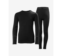 Helly Hansen Lifa Merino Midweight, completo, junior, nero 140 Black