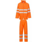 Completo Impermeabile Alta Visibilità Lavoro HiVi Rainset Payper cappuccio tuta