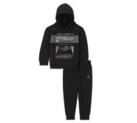 Completo in 2 pezzi con maglia in fleece Jordan MJ Flight MVP - Bebè (12-24 mesi) - Nero 12M