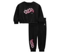 Completo in fleece in 2 pezzi Bubble Jordan Jumpman Club - Bebè (3-6 mesi) - Nero