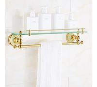 Completo In Rame Porta Asciugamani Da Bagno Pendente Da Bagno Set Di Pendenti Da Bagno Hardware Da Bagno Giada Oro Portasciugamani, Tavolo Da Trucco A Strato Singolo