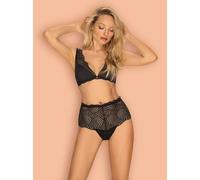 COMPLETO INTIMO COMPLETINO SEXY NERO S M LINGERIE INTIMO DONNA HOT PIZZO EROTICO