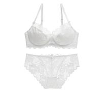 Completo Intimo Donna Sexyhot Spacco Laterale Slip Assorbenti Donna Sportivo Reggiseno Trasparente Babydoll in Seta Blu con Schiena Nuda per La Luna di Miele Romantica
