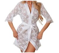 Completo Intimo Sexy Biancheria Intima Donna Trasparente Intimo Donna Seducente Body contenitivi Babydoll Azzurro Stringivita Sexy Mutande Donna Perizoma sexydonna Curvy XS