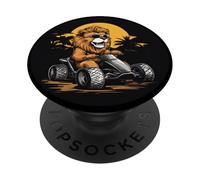 Completo King of Speed per i fan dei Go Kart e Lion Statement PopSockets PopGrip Adesivo