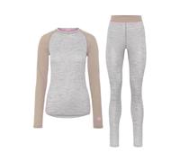 Completo legging e t-shirt a maniche lunghe donna Kari Traa Kaia Gris L