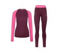 Completo legging e t-shirt a maniche lunghe donna Kari Traa Kaia Violet XL