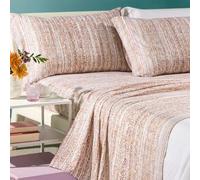 Completo lenzuolo 1 piazza e mezza Evan corallo