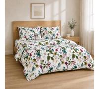 Completo lenzuola 180x200+30 / 260x280 + 50x80 2PCS, Floreale Tropicale | Tessuto vellutato e traspirante, angoli elasticizzati fino a 30 cm sempre tesi, lavaggio in lavatrice e asciugatura rapida