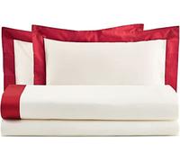 Completo Lenzuola 2pz Max 3volant Raso60 Bordeaux