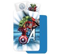COMPLETO LENZUOLA 3 PEZZI AVENGERS LETTO UNA PIAZZA E MEZZA LENZUOLA IN 100% CO