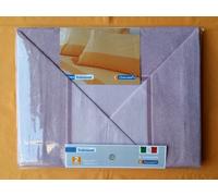COMPLETO LENZUOLA BIANCALUNA DERN BORBONESE SINGOLO/MATRIMONIALE 100% COTONE