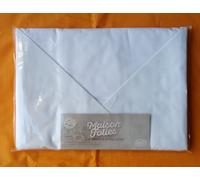 COMPLETO LENZUOLA BIANCO BIANCHE 100% COTONE 1 PIAZZA/2 PIAZZE/1 PIAZZA E MEZZA