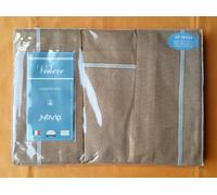 COMPLETO LENZUOLA BORBONESE 2 PIAZZE-MATRIMONIALE NOVIA 100% COTONE