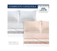 Completo lenzuola matrimoniale Caleffi Nevada2 grigio