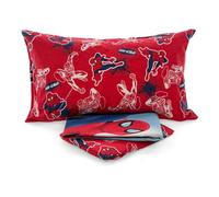 Completo lenzuola cotone flanella SPIDERMAN uomo ragno marvel letto singolo