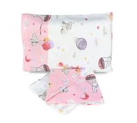 Completo lenzuola culla lettino in cotone Biancaluna stampato set 3pz 3731