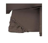 Completo Lenzuola Due Piazze in Percalle di Puro Cotone 200TC Art. Teseo (Marrone)