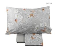 Completo lenzuola copriletto set letto 2 posti 1 posto e mezzo FARFALLE Fazzini