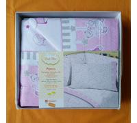 COMPLETO LENZUOLA FLANELLA 100%COTONE LETTINO CULLA BIANCALUNA PRODOTTO ITALIANO