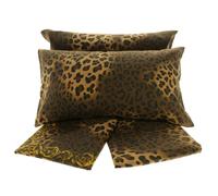 Completo Lenzuola Flanella Matrimoniale 2 Piazze Invernale Leopardo Zebra Safari