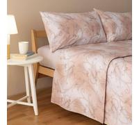Completo lenzuola in cotone Bassetti RANCHI 41 effetto cachemire cipria