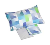 Completo lenzuola in cotone piazza e mezza MAXI Gabel Evolution bluette