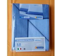 COMPLETO LENZUOLA IN FLANELLA BIANCALUNA 1PIAZZA/2PIAZZE 100%COTONE BORBONESE