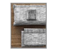 COMPLETO LENZUOLA IN FLANELLA BIANCALUNA OPERA 1 PIAZZA / 2 PIAZZE 100% COTONE