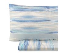 Completo lenzuola in flanella di cotone singolo Biancaluna 1 piazza 4371