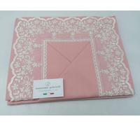 Completo lenzuola in pizzo Rebrodè per letto matrimoniale made in italy AA479