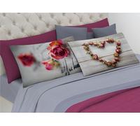 Completo Lenzuola In puro Cotone Linea Digitale Spin-Off Fantasia Old Roses