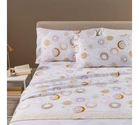 Completo lenzuola invernali in flanella Caleffi Luna Gold