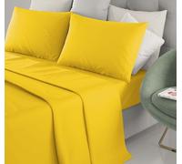 Completo Lenzuola Irge In Tinta Unita Letto Singolo Matrimoniale Piazza e Mezza