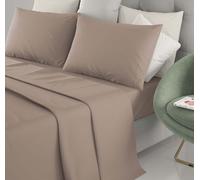 Completo Lenzuola Irge In Tinta Unita Letto Singolo Matrimoniale Piazza e Mezza