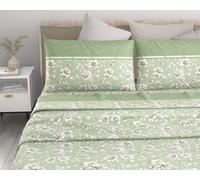 Completo Lenzuola Irge Letto Singolo Matrimoniale Piazza e Mezza In Cotone