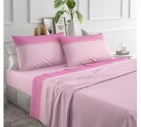 Completo Lenzuola Irge Letto Singolo Matrimoniale Piazza e Mezza In Cotone