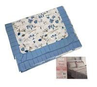Completo Lenzuola Irge Mora Letto Matrimoniale Cotone 100% Stampato Con Volant