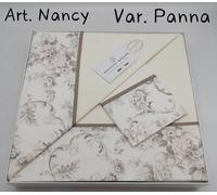 Completo Lenzuola Letto Matrimoniale Nazareno Gabrielli "Nancy" 100% Cotone