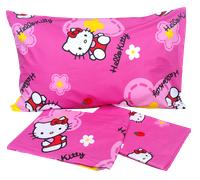 Completo lenzuola letto singolo cotone 100% Hello Kitty Novia bambina ragazza