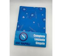 COMPLETO LENZUOLA LETTO SINGOLO COTONE 100% MADE IN ITALY CARILLO SSC NAPOLI 955