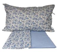 Completo lenzuola letto singolo cotone 100% una piazza 2 federe colorate Zucchi