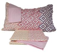 Completo lenzuola letto singolo cotone 100% una piazza 2 federe colorate Zucchi
