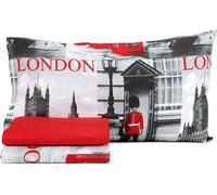 COMPLETO LENZUOLA LONDRA COTONE 100% ITALIANO VARIE MISURE