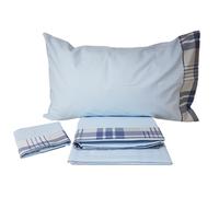 Completo lenzuola matrimoniale 2 posti cotone 100% D.G.HOME Dallas MADE IN ITALY