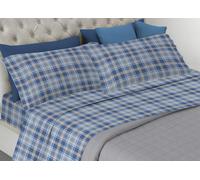 Completo Lenzuola Matrimoniale In 100% Raso Cotone Fantasia Ben