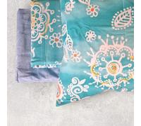 Completo lenzuola matrimoniale in cotone Bassetti Formentera turchese