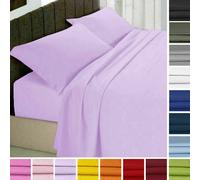 COMPLETO LENZUOLA MATRIMONIALE TINTA UNITA 100%COTONE THE COLORS ANGEL'S