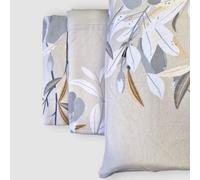 Completo lenzuola matrimoniali Flanella OLGA floreale beige